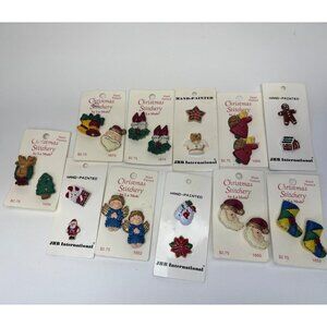 Hand-Painted Christmas Stitchery Buttons La Mode & JHB International